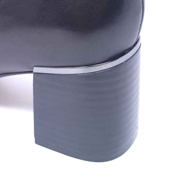 DKNY Ranya Zip Ankle Bootie Black Leather Size 7 Style K3303470 - Picture 7 of 10